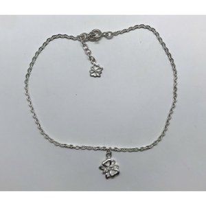925 chain anklet butterfly charm 9” sterling silver Bracelet Anklet